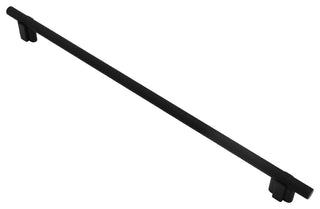 Knurled Bar Pull, Matte Black, 320mm