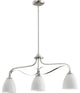 Jardin 3-Light Island Fixture, Satin Nickel