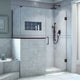 Unidoor Plus 57"x30.38"x72" Shower Enclosure, Oil Rubbed Bronze