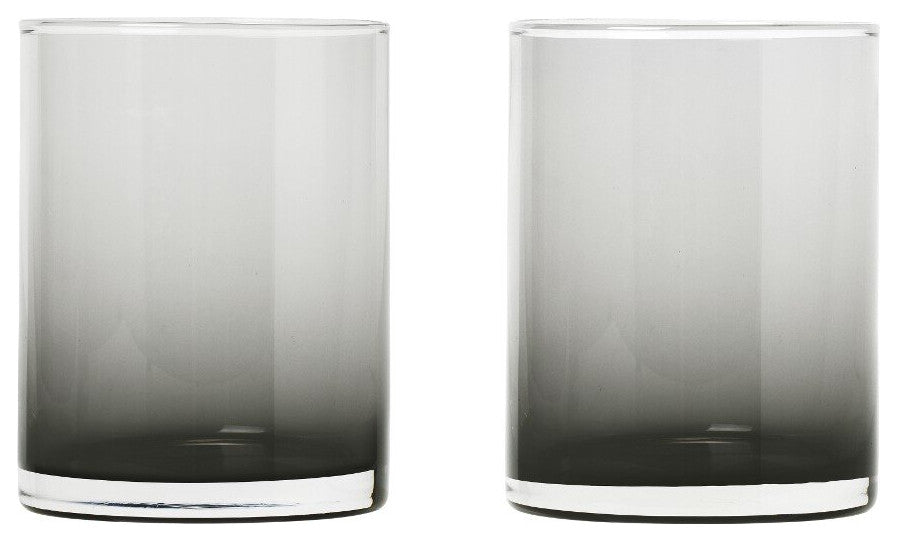 Mera Drinking Glasses Set of 2, Smoke, Tall