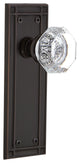 Mission Plate Passage Waldorf Knob, Timeless Bronze