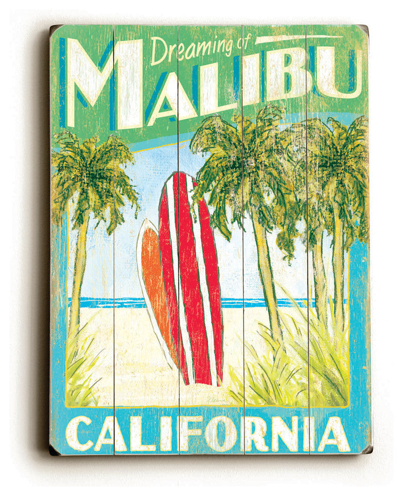 Surfboards Wooden Sign, 20x14