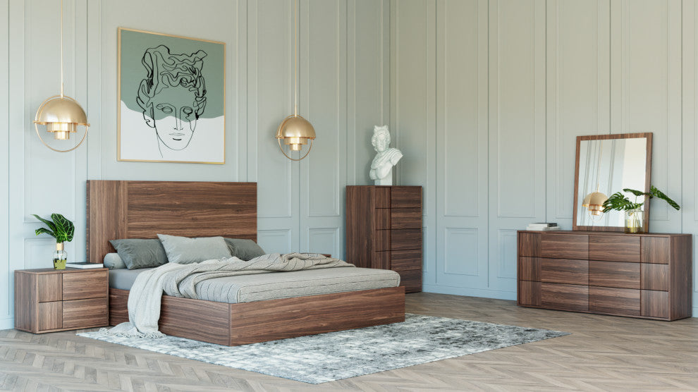 Nova Domus Asus Italian Modern Chest, Walnut