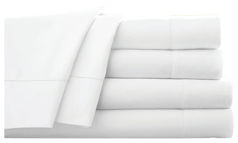 Pointehaven 800TC Sheet Set, White, Queen