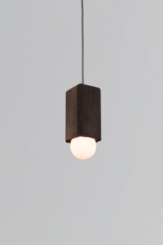 Cano 1-Light Pendant, Dark Stained Walnut, Led