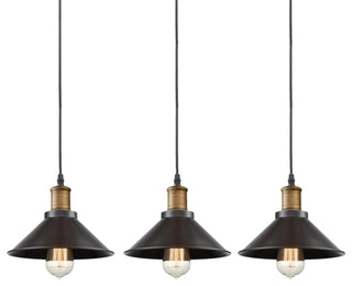 Industrial Vintage Metal Pendant Light, 3 Pack