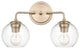 2 Light 16 in. Modern Gold Vanity