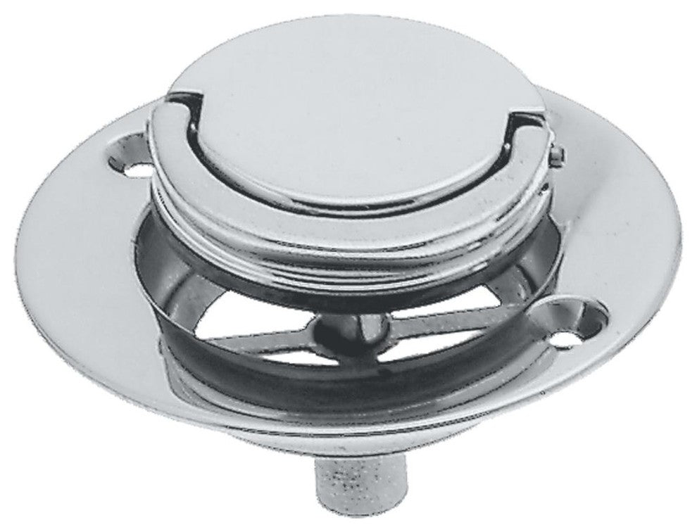 Roman Tub Drain Trim, 3-9/16" Od In Polished Chrome