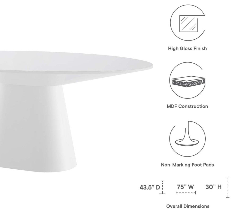 Provision 47" Round Dining Table, White