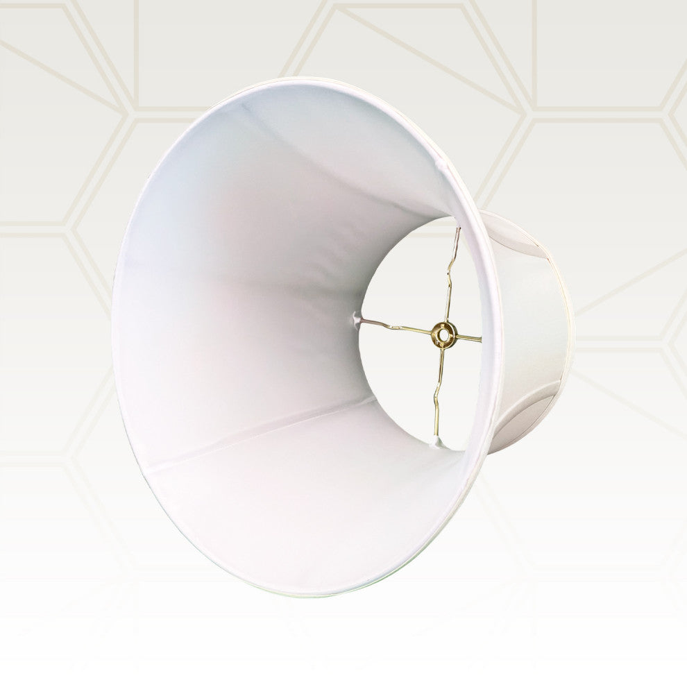 Royal Designs Modified Bell Lamp Shade, White, 9x14x10.5, Single