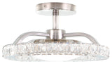 Clara 12.25" Semi-Flush Mount Brushed Nickel