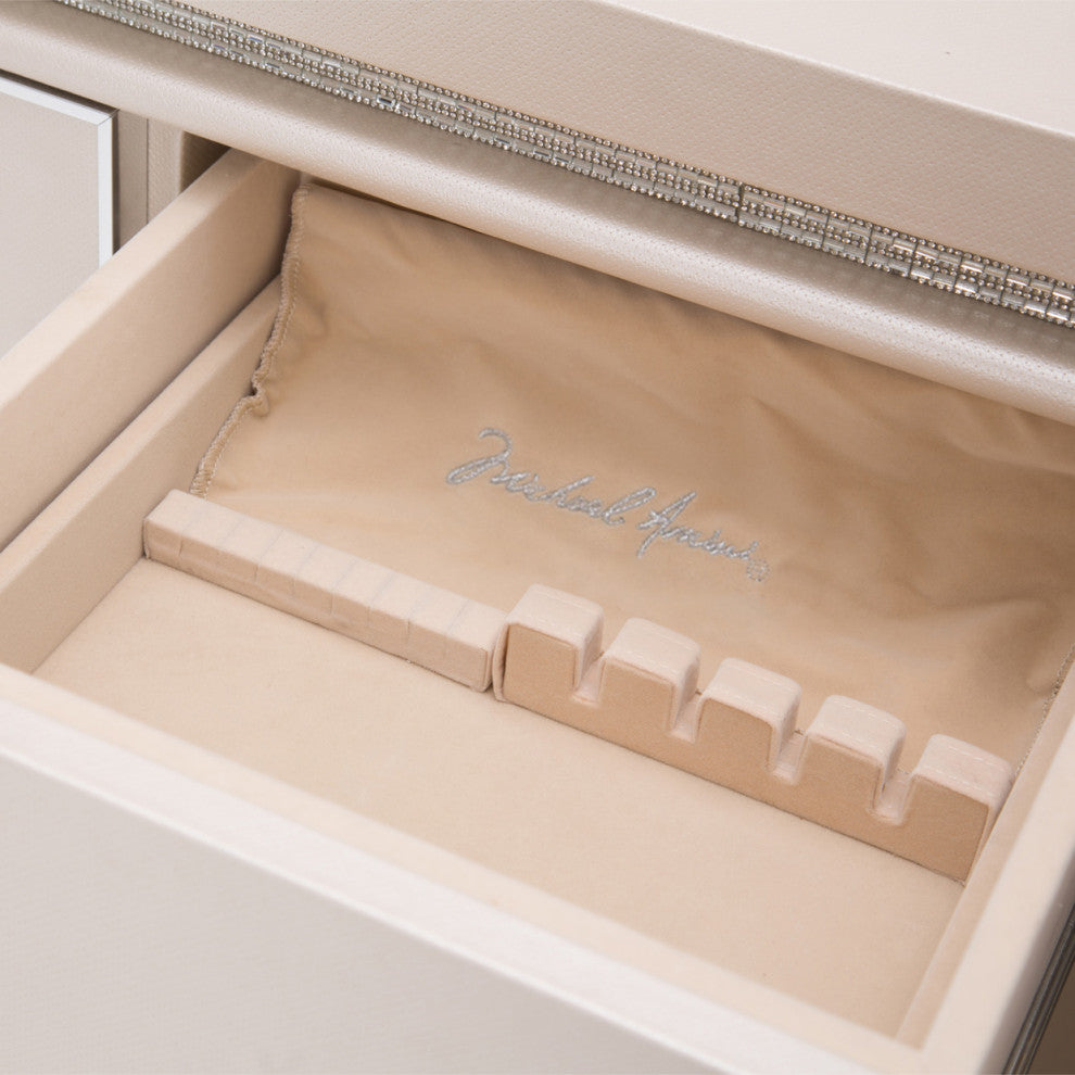 Glimmering Heights Dresser With Mirror, Ivory