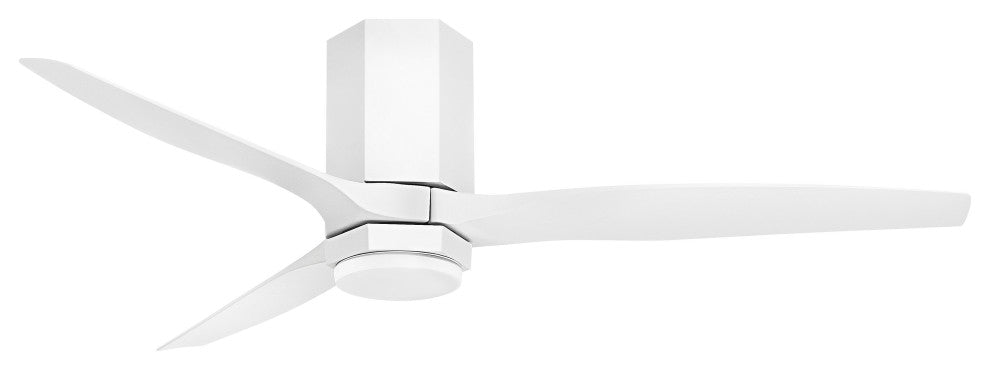 Hinkley Facet 52" Led Smart Fan, Matte White