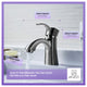 Alto Series Single Handle Bathroom Sink Faucet in Brushed Nickel