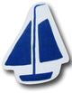 Sail Boat Wooden Drawer Pull, Blue