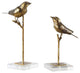 Uttermost Passerines 7x13" Bird Sculptures, 2-Piece Set