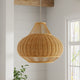 Handoven Wicker Pear Pendant Lamp, Natural, Natural Brown
