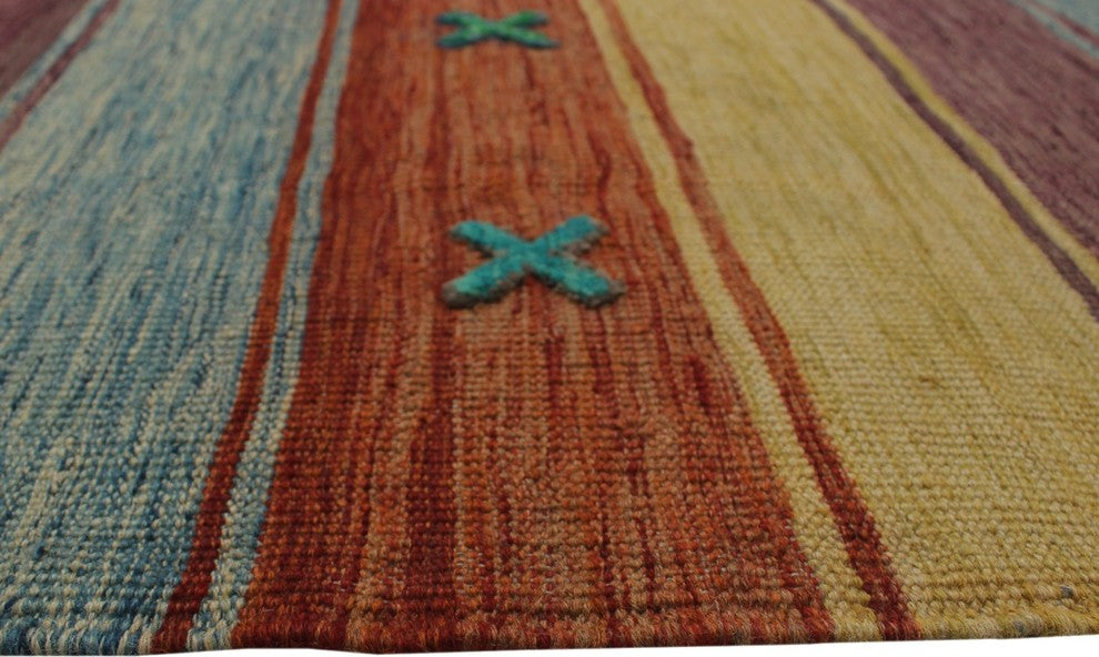 High-Low Kilim Brycen Gold Rug
