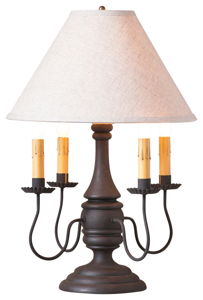 Jamestown Lamp in Hartford Black with Shade
