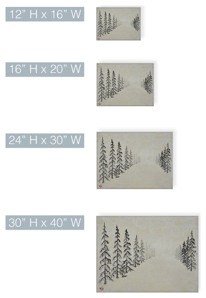 Monoscape XXXI Wrapped Canvas Wall Art by Karen Biery, 40"x30"