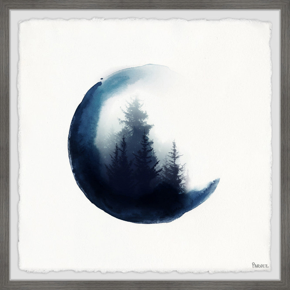 "Clouded Forest" Framed Painting Print, 12"x12"