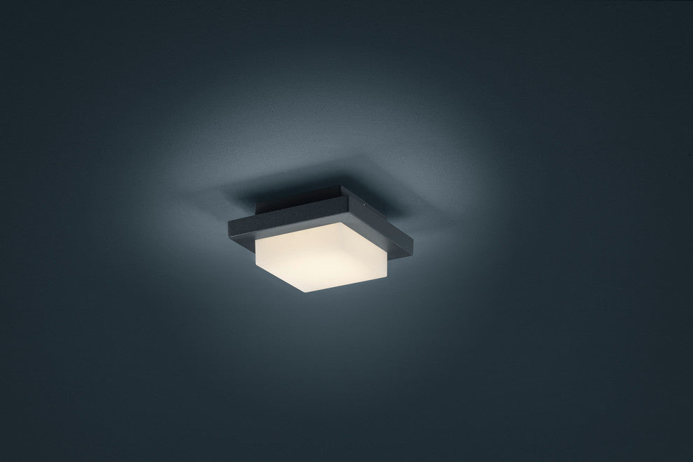 Hondo LED Outdoor Wall Sconce, Charcoal