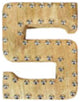 Handmade Eco-Friendly Wall Decor Alphabet Letter Block, 1.3x7.8x6.1