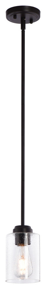 Lazzur Loing 1 Light 4" Matte Rubbed Oil Bronze Pendant