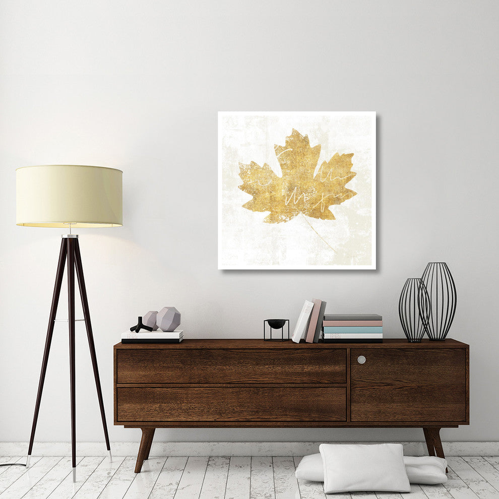 "Bronzed Leaf IV" Digital Paper Print by Sue Schlabach, 38"x38"