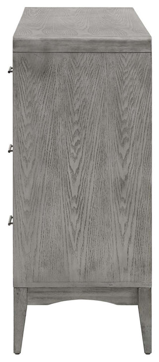 Dresser Drawer Chest Stand, Wood, Gray, Modern Farmhouse Living Room