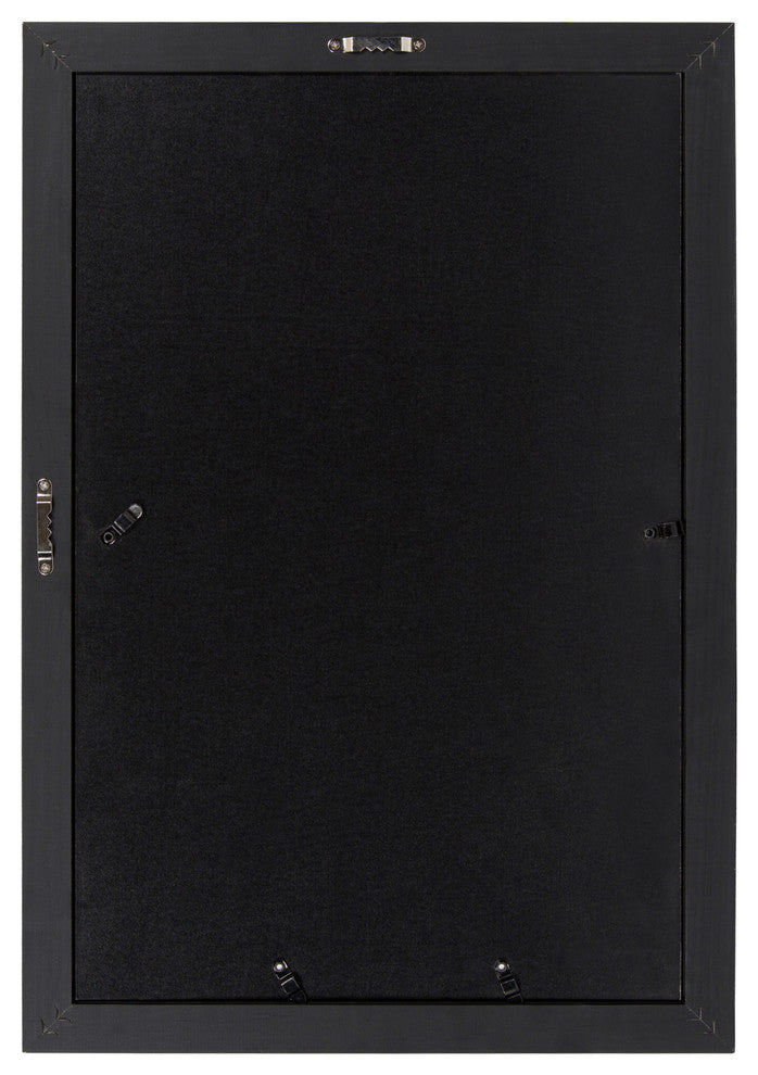 Kieva Solid Wood Picture Frame Set, Black 4x6, Black, 11x17