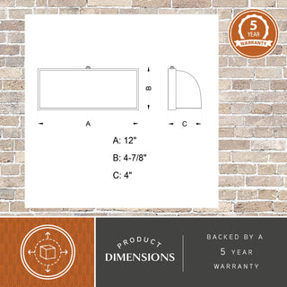 Walsh 12" Outdoor Wall Light Dark Bronze