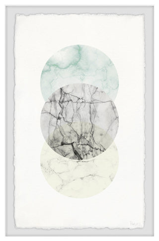 "Metallic Marble" Framed Painting Print, 30"x45"