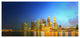 Singapore Skyline and Marina Bay, Large Cityscape Canvas Art Print, 60"x28"