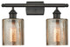Cobbleskill 2-Light Bath Fixture, Mercury Glass, Oil Rubbed Bronze