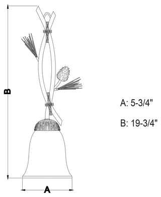Vaxcel Lighting P0201 Sierra 6"W 1 Light Mini Pendant - Black Walnut