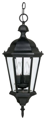 Capital Lighting 9724 Carriage House 3 Light 10"W Outdoor Mini - Black
