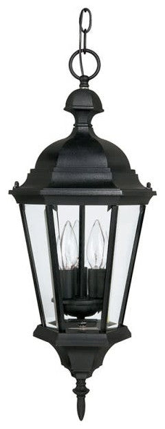 Capital Lighting 9724 Carriage House 3 Light 10"W Outdoor Mini - Black