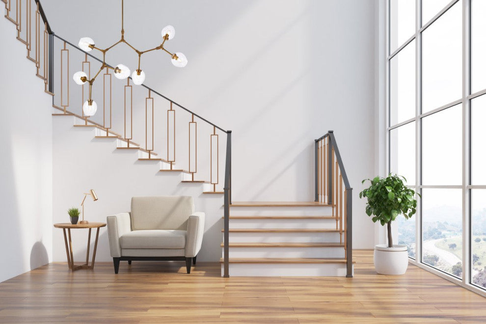 Cerys 7-Light Brass Chandelier