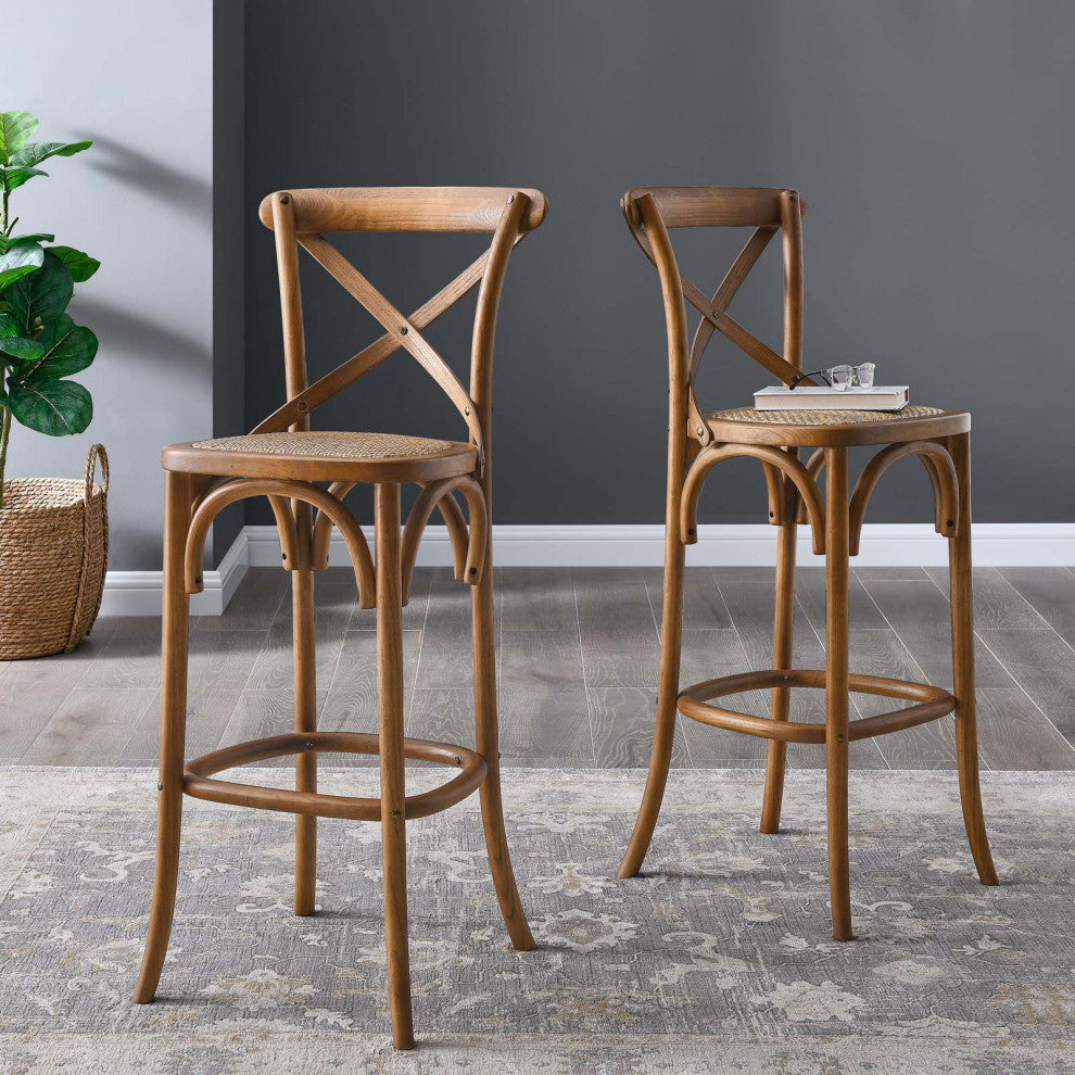 Gear Bar Stool, Walnut