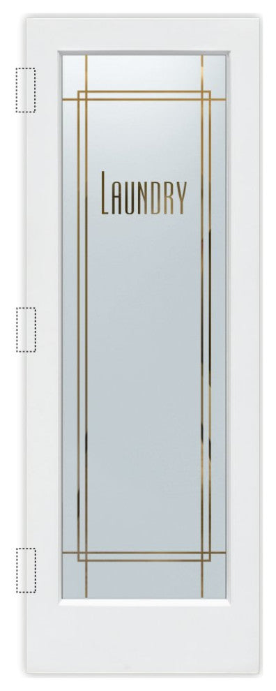 Laundry Door - Ultra Laundry - Primed - 32" x 96" - Book/Slab Door