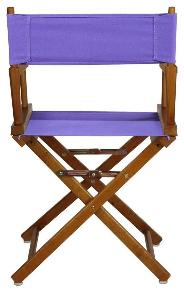 018" Director's Chair Honey Oak Frame-Purple Canvas