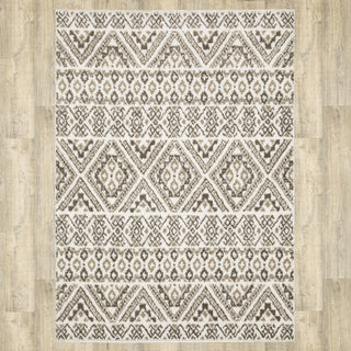 Patterson Updated Lodge Brown/ Beige Area Rug, 9'10" X 12'9"