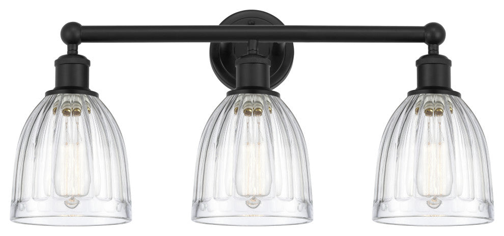 Innovations 616-3W-BK-G442 3 Light 23.75" Bath Vanity Light, Matte Black
