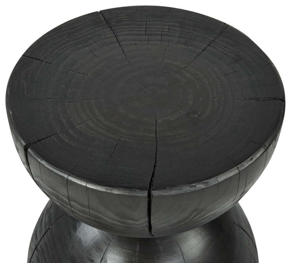 Aliza End Table-Black Pine