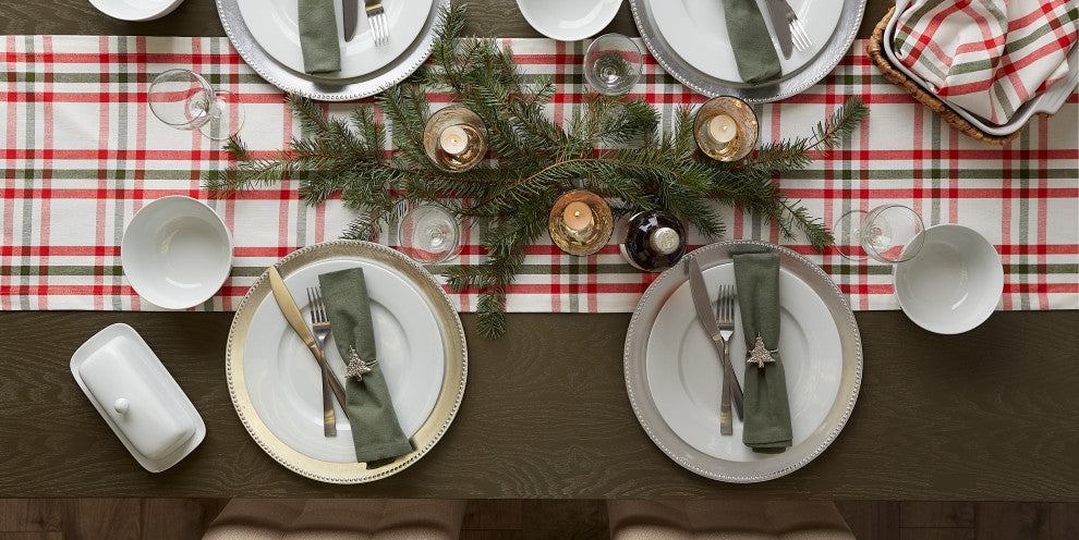 DII Kitchen & Tabletop Jolly Tree Collection Table Runner 14x72"