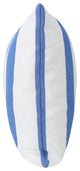 GDF Studio Coronado Outdoor Stripe Water Resistant Rectangular Pillow, Blue, Set of 2