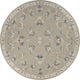 5" Round Sage and Cream Filigree Area Rug