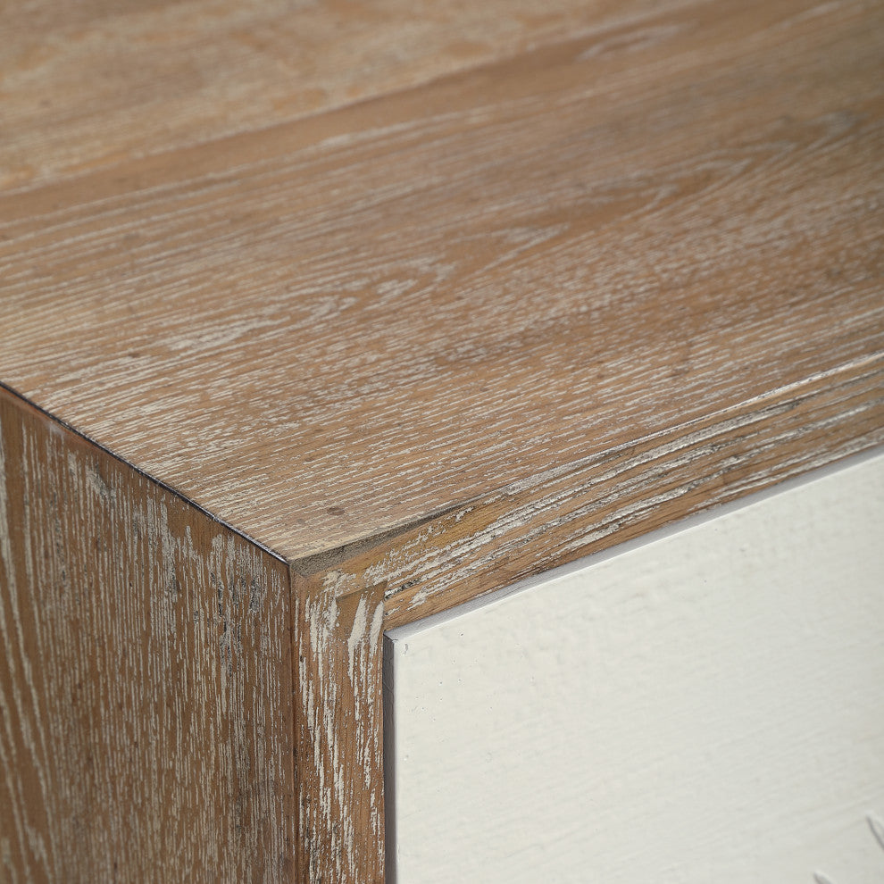 Alternate white close: close-up of wood texture/top edge on white background.