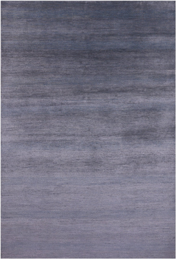 5' 11" X 9' 0" Hand Knotted Wool and Silk Savannah Grass Rug Q11424